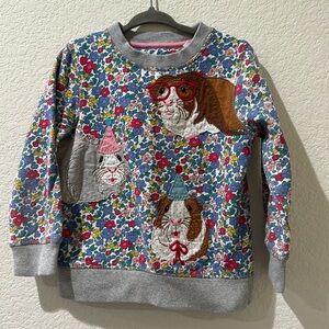 Mini Boden Guinea Pig Sweatshirt Size 4-5